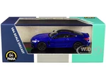 BMW M8 Coupe Marina Bay Blue Metallic with Black Top 1/64 Diecast Model Car by Paragon Models