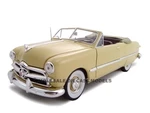 1949 Ford Convertible Convertible Creamy Yellow 1/24 Diecast Model Car by Unique Replicas