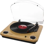 Gramofón ION Max LP drevený All-in-one gramofón • odnímateľný plexi kryt • USB audio rozhranie • vstavané stereo reproduktory • RCA výstupy s linkovou