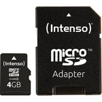 Intenso 4 GB Micro SDHC-Card pamäťová karta micro SDHC 4 GB Class 4 vr. SD adaptéru