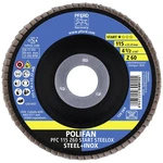 PFERD 69300937 POLIFAN zúbkovaná poistná podložka PFC 115 x 22,23 mm kužeľová Z60 BOX STEELOX oceľ / nerezová oceľ Priem