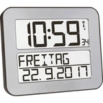 TFA Dostmann 60.4512.54 DCF nástenné hodiny 258 mm x 212 mm x 30 mm strieborná, čierna veľký displej