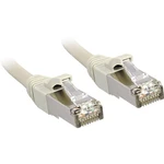 LINDY 45580 RJ45 sieťové káble, prepojovacie káble CAT 6 S/FTP 30.00 cm sivá s ochranou 1 ks