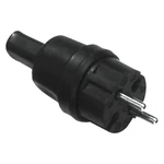 Bachmann 740.002 zástrčka s krytkou guma, silikon  250 V čierna IP44