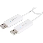 j5create KVM prepojovací kábel [1x USB 2.0 zástrčka A - 1x USB 2.0 zástrčka A] 1.80 m biela