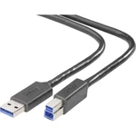 Belkin #####USB-Kabel #####USB 3.2 Gen1 (USB 3.0 / USB 3.1 Gen1) #####USB-A Stecker, #####USB-B Stecker 1.80 m čierna