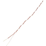 TRU COMPONENTS 1567213 spojovací drôt  2 x 0.28 mm² červená, biela 10 m