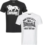 Férfi póló szett Lonsdale 114063-White/Black