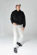Trendyol Limited Edition Men's Black Oversize/Wide-Fit Long Sleeve Hooded Sweatshirt