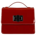 Wojas Moderní Červená Malá Crossbody Kabelka Z Lakované Kůže