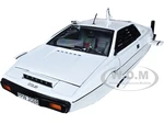 Lotus Esprit S1 Submarine Car White James Bond 007 "The Spy Who Loved Me" (1977) Movie "Silver Screen Machines" Series 1/18 Diecast Model Car by Auto