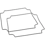 Těsnění Hammond Electronics 1557HGASKET, silikon, černá, 1 ks