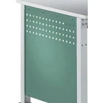 Manuflex ZB3350.0001 Boční panel pro univerzální standardní pracovní stoly, BxH 606 x 606 mm, pro stolní hloubka 800 mm