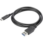 USB-C kabelový adaptér Digitus AK-880903-010-S AK-880903-010-S, 1.00 m, černá