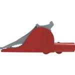 Bezpečnostní krokosvorka Schützinger SAK 6675 Ni / RT SAK 6675 Ni / RT, zásuvka 4 mm, červená