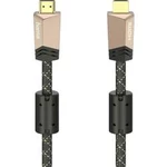 HDMI kabel Hama [1x HDMI zástrčka - 1x HDMI zástrčka] hnědá 3 m
