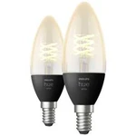 LED žárovka (sada 2 ks) Philips Lighting Hue Hue White E14 Kerze Doppelpack Filament 2x300lm, E14, 9 W, N/A