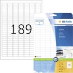 Herma 4333 etikety 25.4 x 10 mm papír bílá 4725 ks permanentní univerzální etikety inkoust, laser, kopie 25 Blatt A4