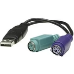 PS/2 / USB kabel klávesnice / myš Manhattan 179027, 20.00 cm, černá