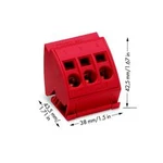 Připojovací blok 16 mm², WAGO 812-113, 38 mm , 12 ks