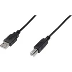Kabel USB 2.0, USB A/USB B, 0,5 m, Digitus