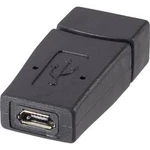 Adaptér USB 2.0 Renkforce [1x USB 2.0 zásuvka A - 1x micro USB 2.0 zásuvka B], černá