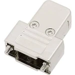 D-SUB pouzdro encitech TRI-M-9-K 6550-0100-01, pólů 9, plast, pokovený, 180 °, 45 °, 45 °, stříbrná, 1 ks