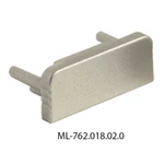 Koncovka McLED bez otvoru pro PU stříbrná barva ML-762.018.02.0