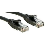 Síťový kabel RJ45 LINDY 45436, CAT 6, U/UTP, 7.50 m, černá