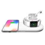 Bakeey 3in1 10W Qi LED Indicator Quick Charger Wireless Charging Dock Station for iPhone 11 TWS Airdots SmartWatch for S