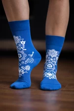 Barefoot ponožky Folk - modré 39-42