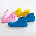 Disposable Silica Gel Rain Shoe Cover Rain Boots Waterproof Overshoes Durable Dustproof Shoes Storage Case