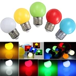 E27 3W PE Frosted LED Globe Colorful White Red Green Blue Yellow Lamp AC110-240V
