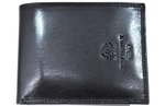 Pánská kožená peněženka z pravé kůže na šířku Gino Valentini - černá
