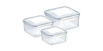 Tescoma dóza FRESHBOX 3ks, 1.2, 2.0, 3.0 l, čtvercová
