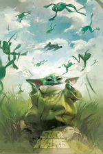 Plakát 61x91,5cm - Star Wars - Grogu Training