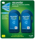 Nicorette Mint 4 mg 4 x 20 pastilek