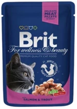 Brit Premium Cat kapsa with Salmon & Trout 100 g