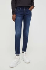 Džíny Tommy Jeans dámské, tmavomodrá barva, DW0DW17489