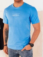 Men's T-shirt with light blue Dstreet print