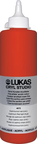 Lukas Cryl Studio Peinture acrylique 500 ml Cadmium Red Light Hue