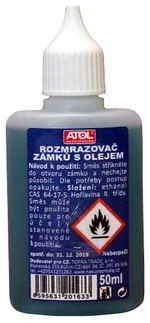 Rozmrazovač zámků s olejem a aplikátorem, 50 ml - ATOL
