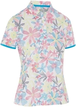 Callaway Chev Floral Short Sleeve Womens Polo Brilliant White XS