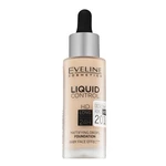 Eveline Liquid Control HD Mattifying Drops Foundation dlouhotrvající make-up pro sjednocenou a rozjasněnou pleť 030 Sand Beige 32 ml