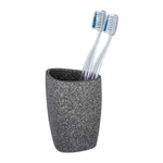 Szary ceramiczny kubek na szczoteczki do zębów Wenko Pion