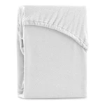 Białe prześcieradło frotte z gumką 240x220 cm Ruby – Restilo