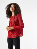 Red Patterned Free Blouse Billie & Blossom