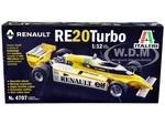 Skill 5 Model Kit Renault RE 20 Turbo F1 Formula One World Championship (1980) 1/12 Scale Model by Italeri