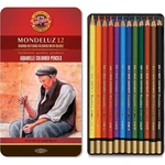Koh-i-noor Sada pasteliek akvarelových 12 ks v plechovej krabičke