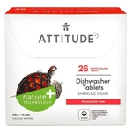 ATTITUDE Nature+ tablety do umývačky bez fosfátov 26 dávok